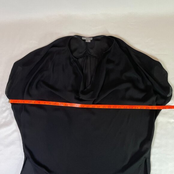 Vince Charcoal Drape Blouse - Picture 3 of 7